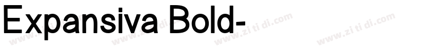 Expansiva Bold字体转换